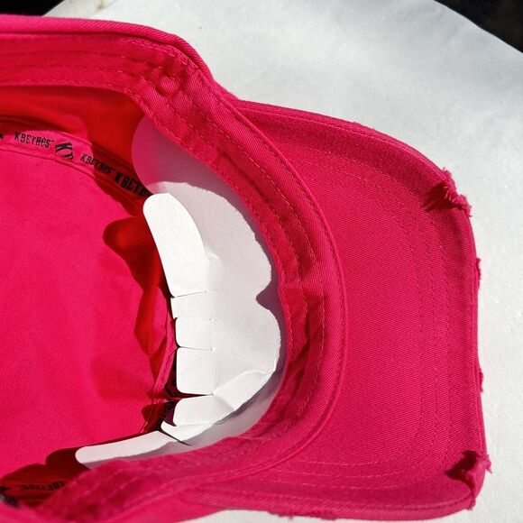 KBethos Cap Hot Pink Distressed Classic Adjustable Women's New Without Tags Hat - Picture 4 of 7